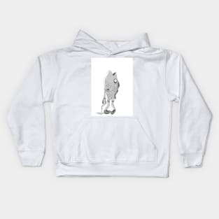 this fish is spilling tea Kids Hoodie